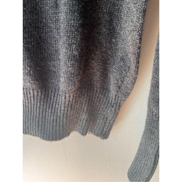 Olive + Oak Grey Angora Blend Distressed Sweater Women’s Medium - Picture 5 of 10